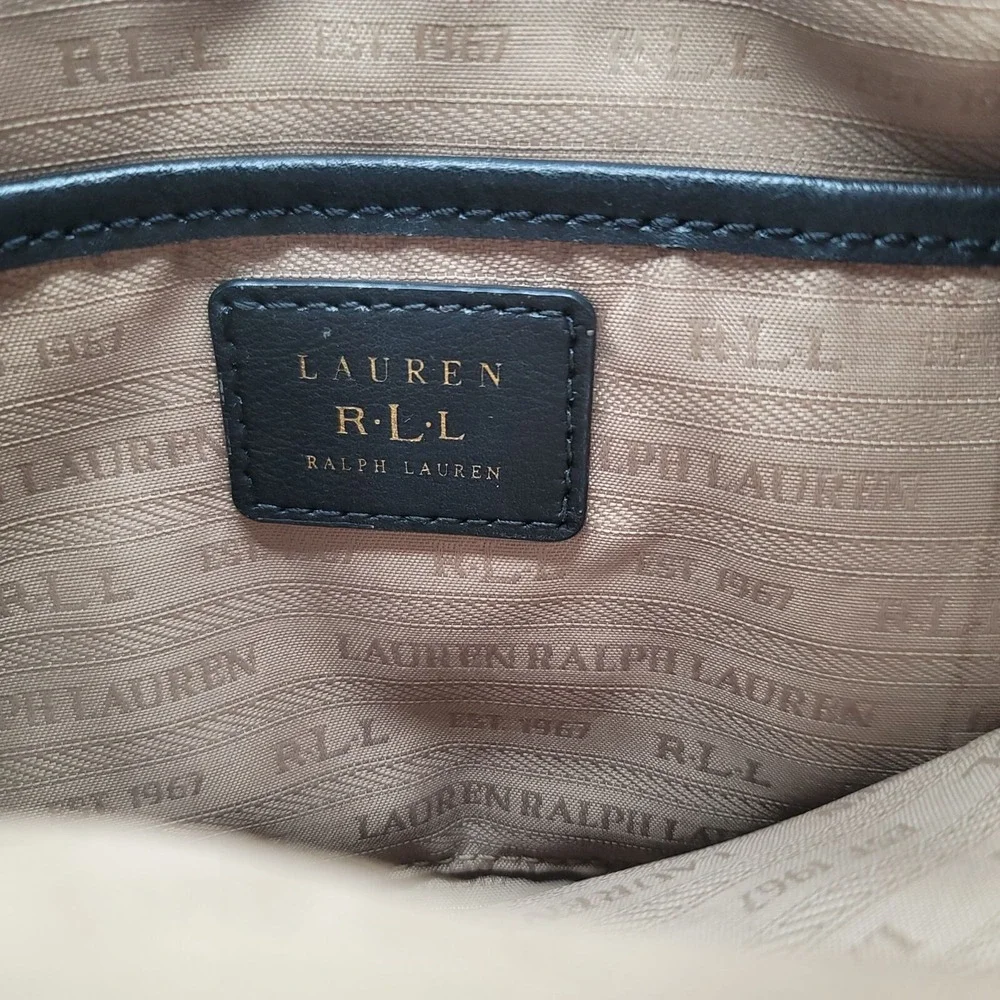 Lauren Ralph Lauren black leather